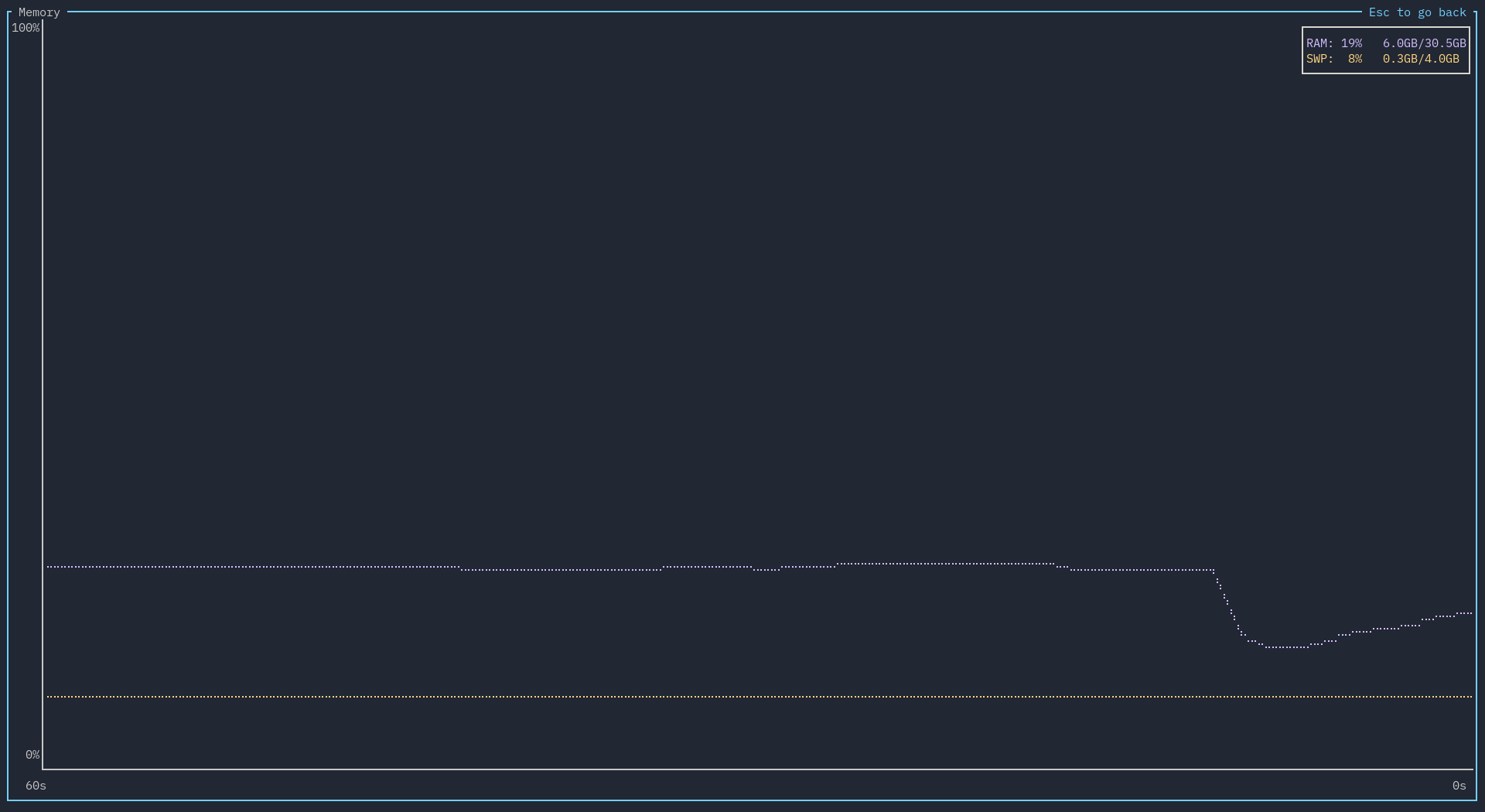 A picture of an expanded memory widget.